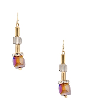Aretes largos Additions con acabado brillante