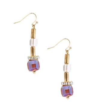 Aretes largos Additions con acabado brillante
