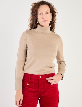 Suéter Chico's cuello tortuga para mujer