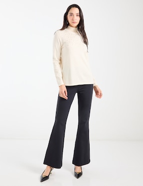 Suéter Chico's cuello alto para mujer