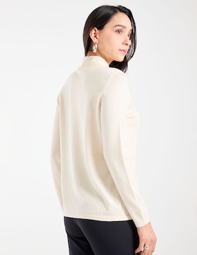 Suéter Chico's cuello alto para mujer