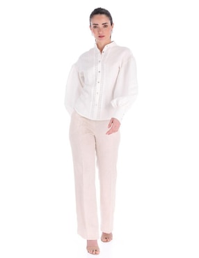Blusa camisera Camasha manga larga para mujer