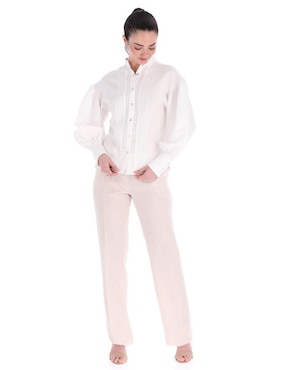 Blusa camisera Camasha manga larga para mujer