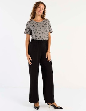 Playera manga corta Damaia Atelier cuello redondo para mujer