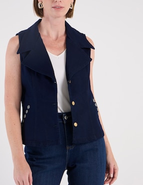 Chaleco Damaia Atelier de mezclilla para mujer
