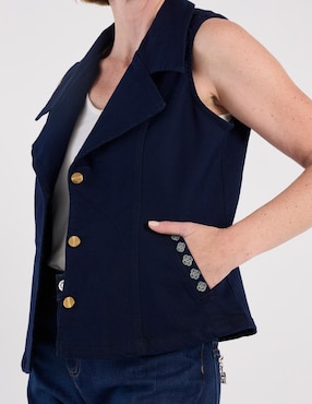 Chaleco Damaia Atelier de mezclilla para mujer
