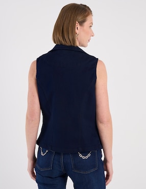 Chaleco Damaia Atelier de mezclilla para mujer