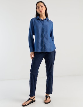 Jeans straight a la cintura Damaia Atelier para mujer