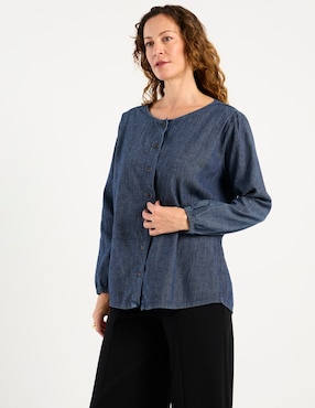 Blusa Damaia Atelier manga larga para mujer