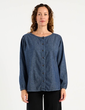 Blusa Damaia Atelier manga larga para mujer