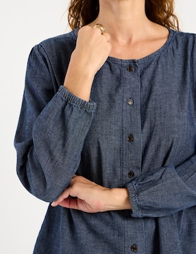 Blusa Damaia Atelier manga larga para mujer