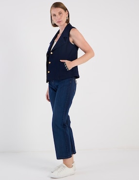 Jeans straight corte cintura Damaia Atelier para mujer