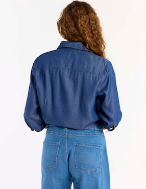 Blusa camisera Damaia Atelier manga 3/4 para mujer
