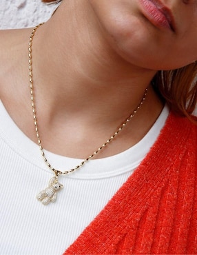 Collar de oso Yoiko Blyssi de baño de oro 18 K