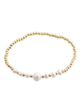 Pulsera Yoiko Lumira con acabado baño de oro 18 k