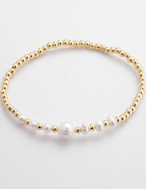Pulsera Yoiko Lumira con acabado baño de oro 18 k