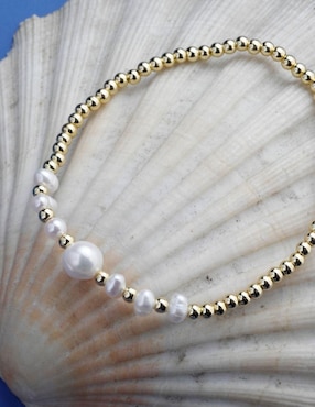 Pulsera Yoiko Lumira con acabado baño de oro 18 k
