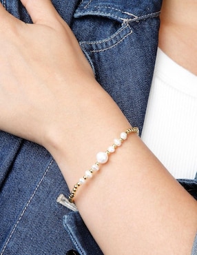 Pulsera Yoiko Lumira con acabado baño de oro 18 k