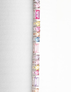Pulsera Yoiko Élurea con acabado baño rodio