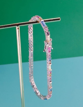 Pulsera Yoiko Élurea con acabado baño rodio