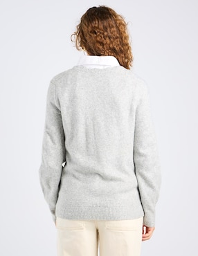 Suéter Talbots cuello v para mujer