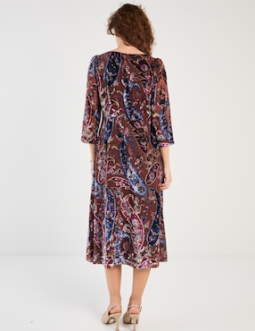 Vestido midi casual Talbots para mujer