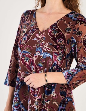 Vestido midi casual Talbots para mujer