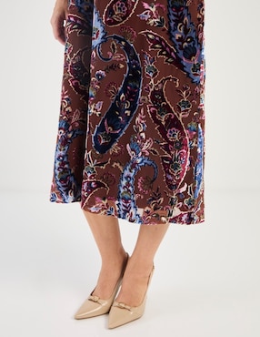Vestido midi casual Talbots para mujer