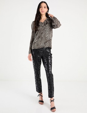 Blusa Talbots manga larga para mujer