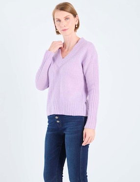 Suéter Talbots cuello v para mujer