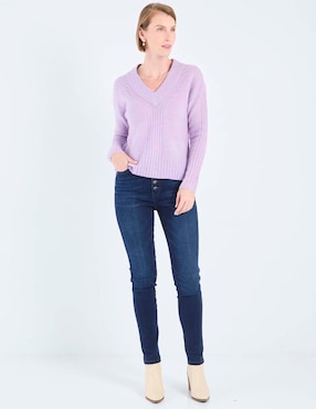 Suéter Talbots cuello v para mujer