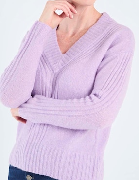 Suéter Talbots cuello v para mujer