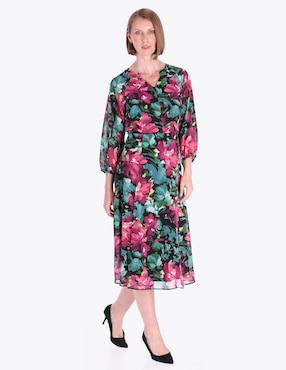 Vestido midi formal Charme para mujer