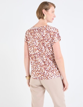 Blusa Damaia Atelier manga corta para mujer