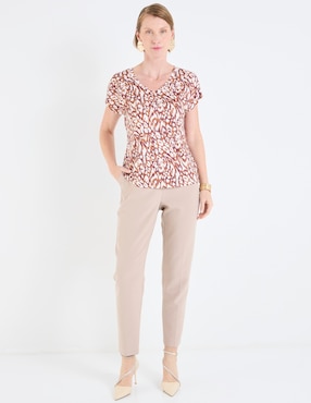 Blusa Damaia Atelier manga corta para mujer