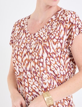 Blusa Damaia Atelier manga corta para mujer