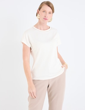 Blusa Damaia Atelier manga corta para mujer