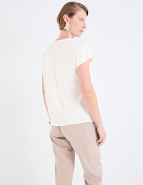 Blusa Damaia Atelier manga corta para mujer