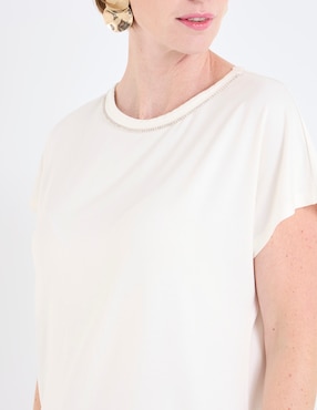 Blusa Damaia Atelier manga corta para mujer