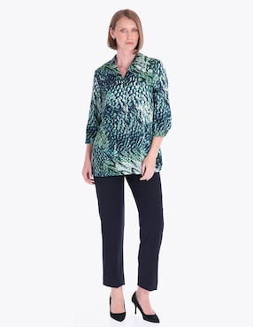 Blusa Charme manga 3/4 para mujer