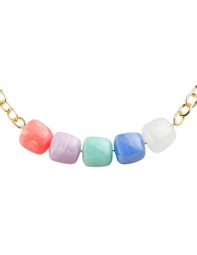 Collar cuadrado Yoiko Vitrana de baño de oro 18 K