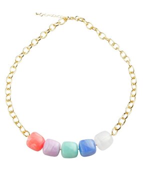 Collar cuadrado Yoiko Vitrana de baño de oro 18 K