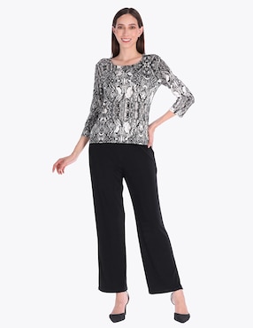Blusa Charme manga 3/4 para mujer