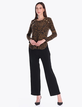 Blusa Charme manga larga para mujer