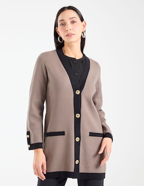 Suéter Travelers cuello V para mujer