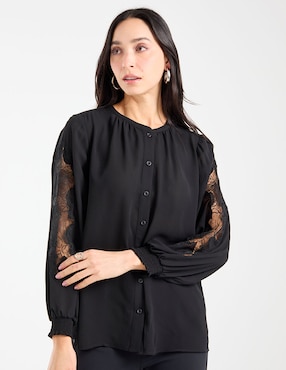 Blusa Chico's manga larga para mujer