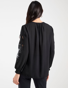 Blusa Chico's manga larga para mujer