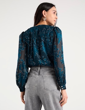 Blusa Chico's manga larga para mujer