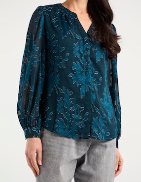 Blusa Chico's manga larga para mujer