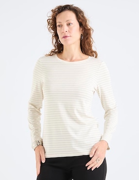 Blusa Chico's manga larga para mujer